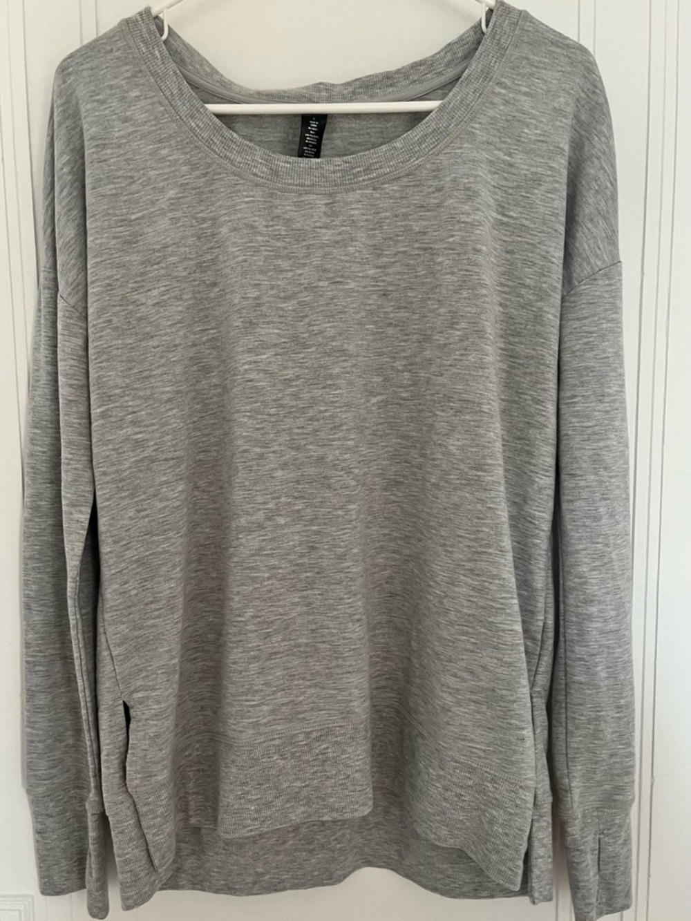 Yogalicious Light Gray Pullover Sweatshirt